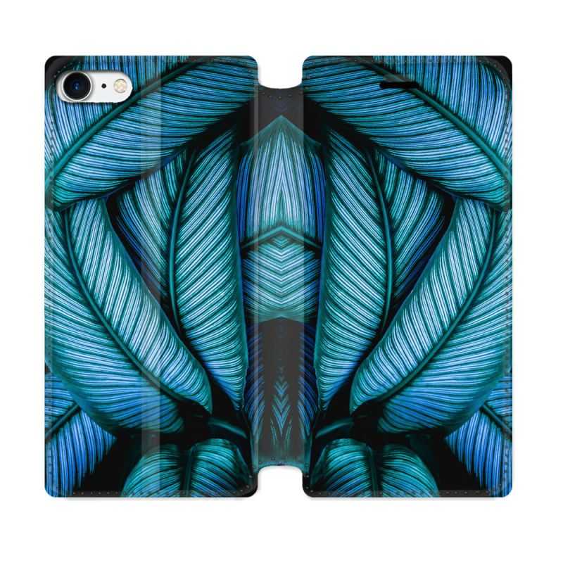 Housse Cuir Portefeuille Pour Iphone 7 / 8 / SE (2020 / 2022) Nature Feuille Palmier