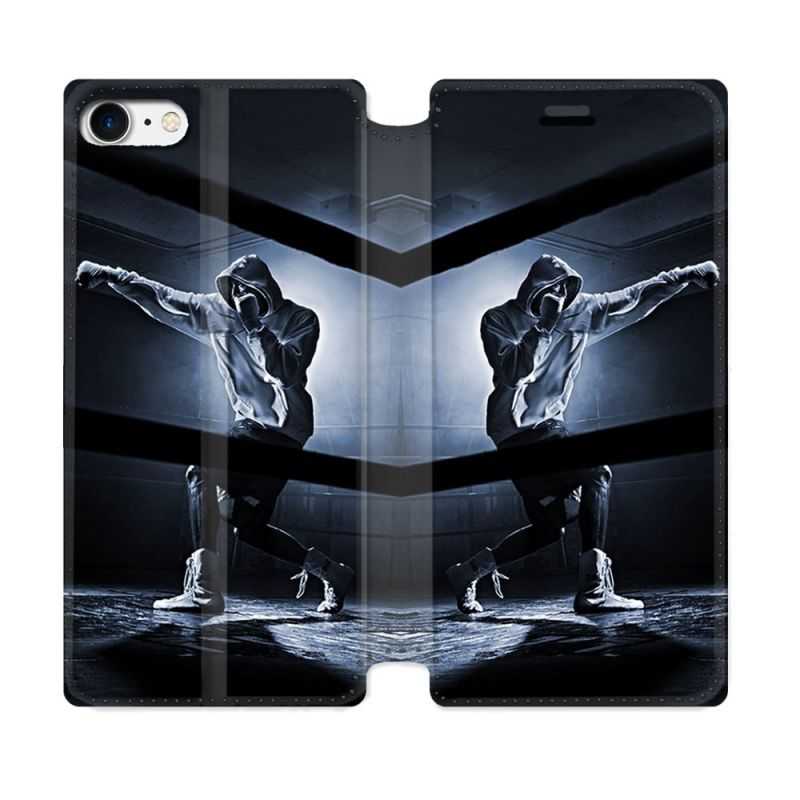 Housse Cuir Portefeuille Pour Iphone 7 / 8 / SE (2020 / 2022) Sport Boxe Poing
