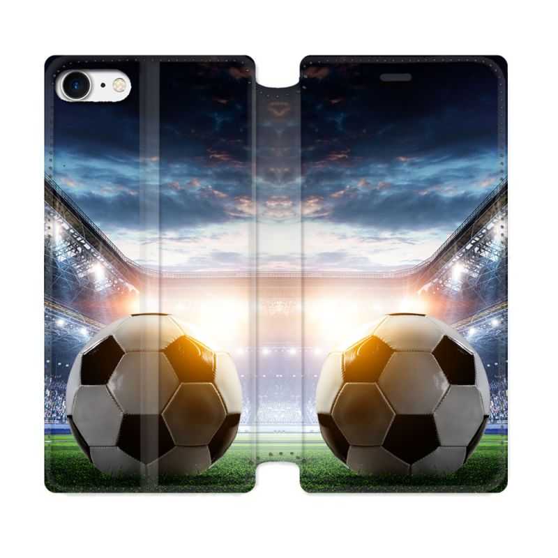 Housse Cuir Portefeuille Pour Iphone 7 / 8 / SE (2020 / 2022) Sport Football Stade