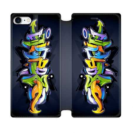Housse Cuir Portefeuille Pour Iphone 7 / 8 / SE (2020 / 2022) Street Art Graffiti