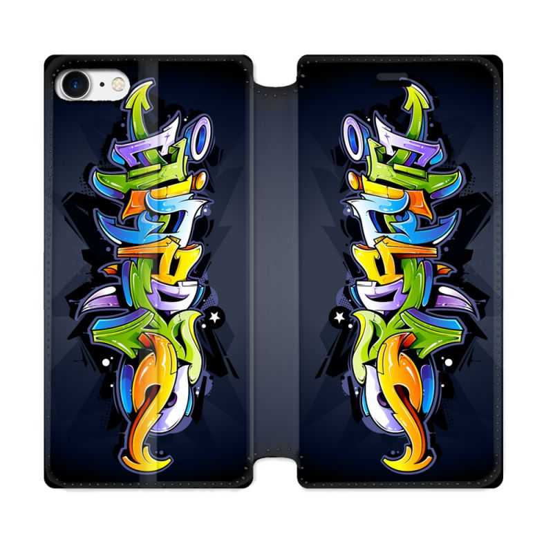 Housse Cuir Portefeuille Pour Iphone 7 / 8 / SE (2020 / 2022) Street Art Graffiti