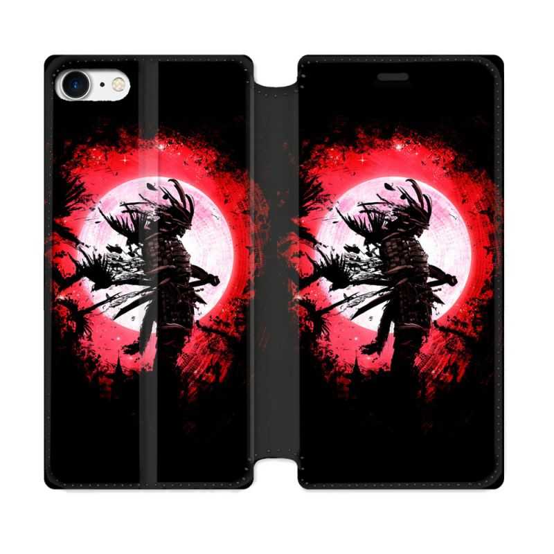 Housse Cuir Portefeuille Pour Iphone 7 / 8 / SE (2020 / 2022) Voyage Japon Samourai