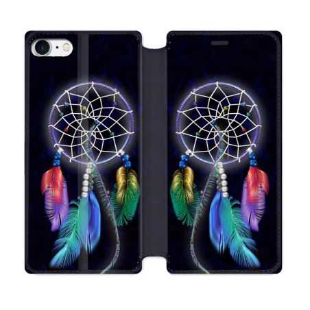 Housse Cuir Portefeuille Pour Iphone 7 / 8 / SE (2020 / 2022) Zen Attrape Reve Multicolore