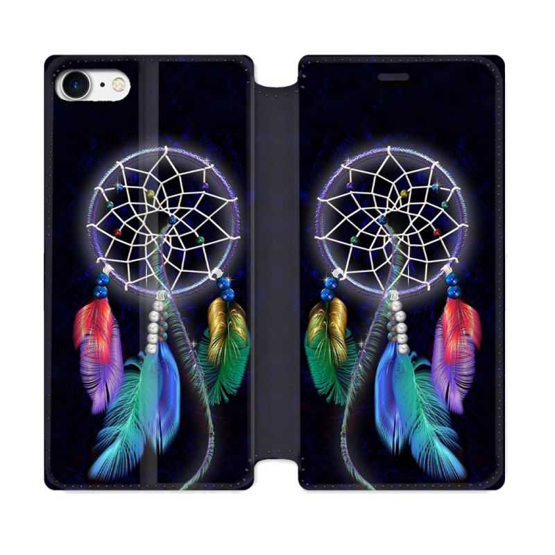 Housse Cuir Portefeuille Pour Iphone 7 / 8 / SE (2020 / 2022) Zen Attrape Reve Multicolore