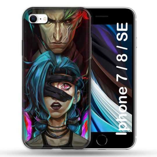 Coque Pour Iphone 7 / 8 / SE (2020 / 2022) Arcane Jynx Bleu