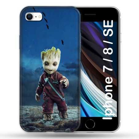 Coque Pour Iphone 7 / 8 / SE (2020 / 2022) Groot Bleu