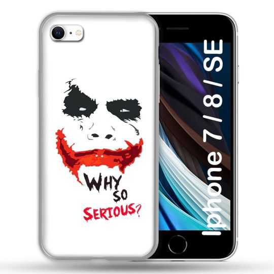 Coque Pour Iphone 7 / 8 / SE (2020 / 2022) Joker Blanc