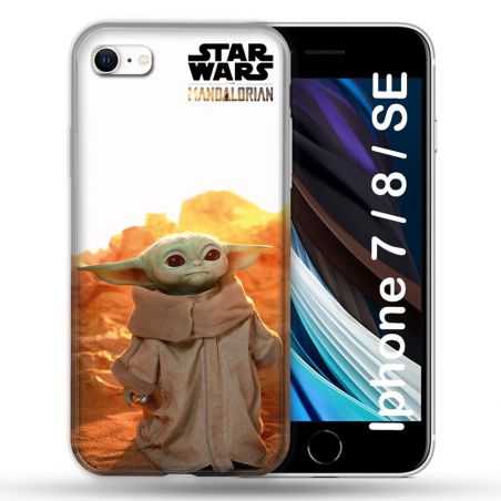 Coque Pour Iphone 7 / 8 / SE (2020 / 2022) Star Wars - Yoda bebe soleil