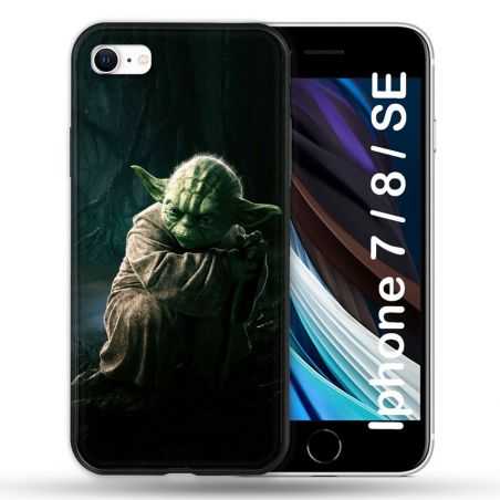 Coque Pour Iphone 7 / 8 / SE (2020 / 2022) Star Wars - Yoda sombre