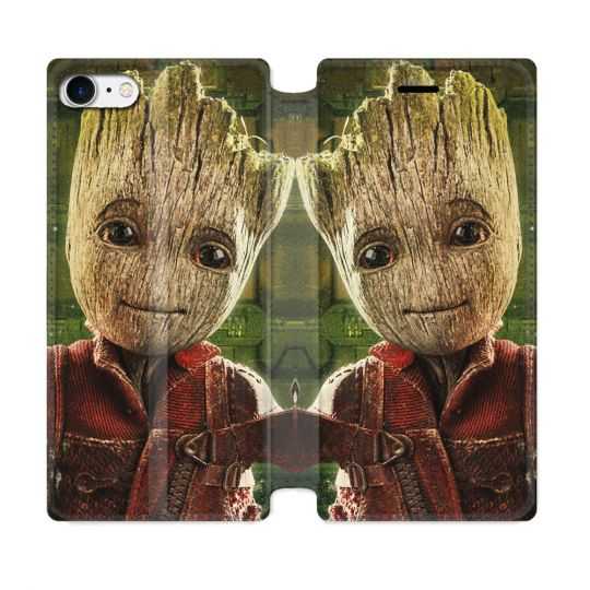 Housse Cuir Portefeuille Pour Iphone 7 / 8 / SE (2020 / 2022) Groot Vert