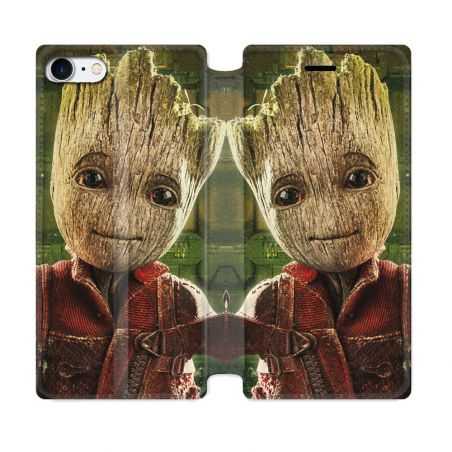 Housse Cuir Portefeuille Pour Iphone 7 / 8 / SE (2020 / 2022) Groot Vert