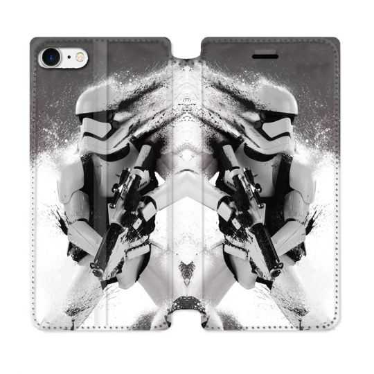Housse Cuir Portefeuille Pour Iphone 7 / 8 / SE (2020 / 2022) Star Wars - Trooper