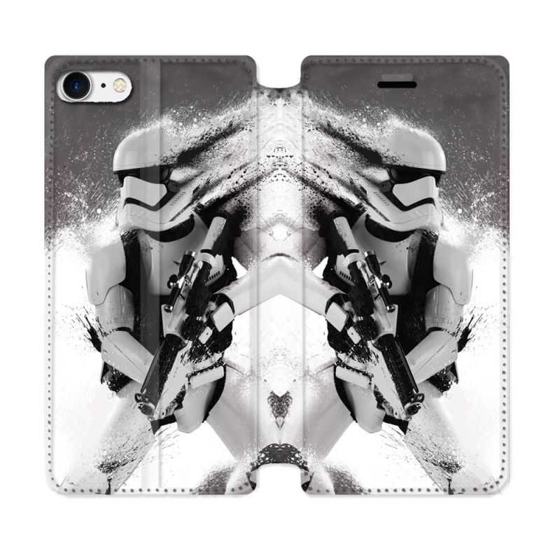Housse Cuir Portefeuille Pour Iphone 7 / 8 / SE (2020 / 2022) Star Wars - Trooper