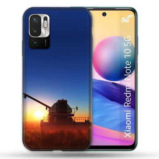 Coque Pour Xiaomi Redmi Note 10 5G Agriculture Moissonneuse Soleil
