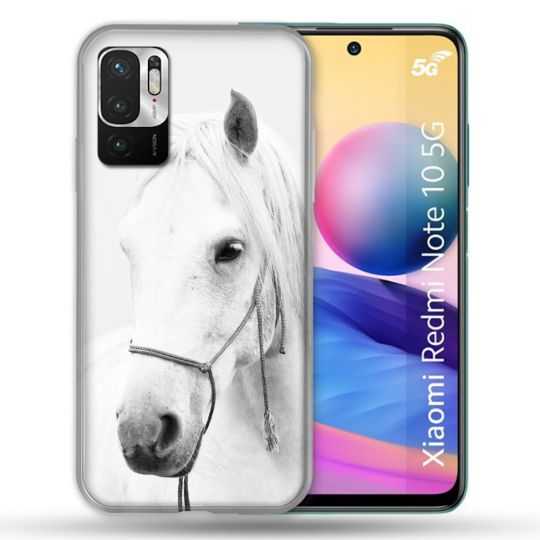 Coque Pour Xiaomi Redmi Note 10 5G Animal Cheval Cristal