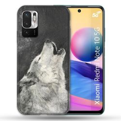 Coque Pour Xiaomi Redmi Note 10 5G Animal Loup Hurlement