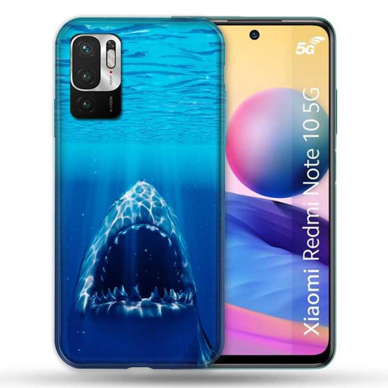Coque Pour Xiaomi Redmi Note 10 5G Animal Requin Dent