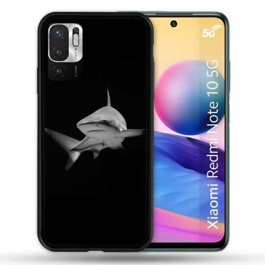 Coque Pour Xiaomi Redmi Note 10 5G Animal Requin Sombre