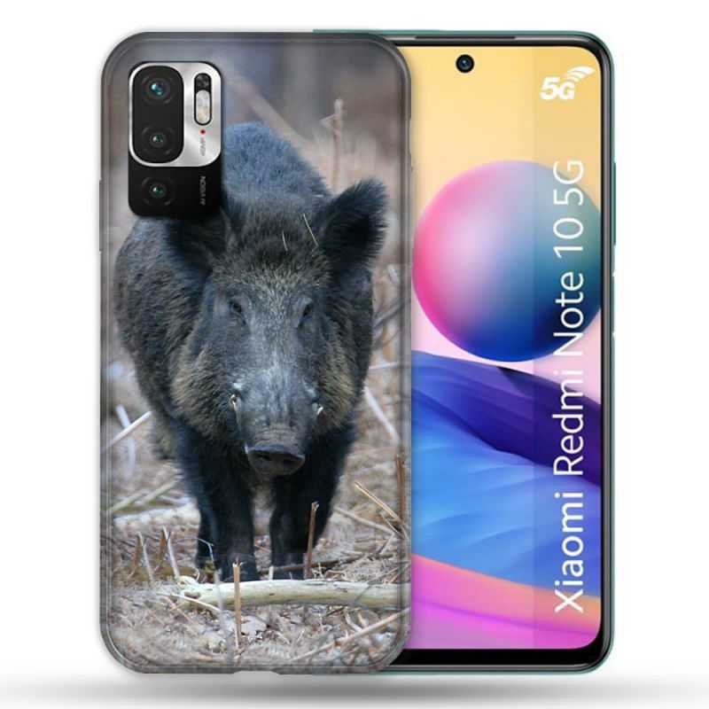 Coque Pour Xiaomi Redmi Note 10 5G Chasse Sanglier Pin