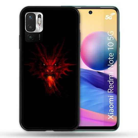 Coque Pour Xiaomi Redmi Note 10 5G Fantastique Dragon Feu