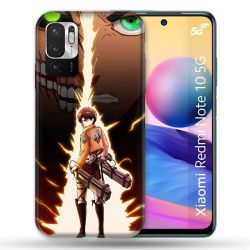 Coque Pour Xiaomi Redmi Note 10 5G Manga Attaque Titans Eren Eclair