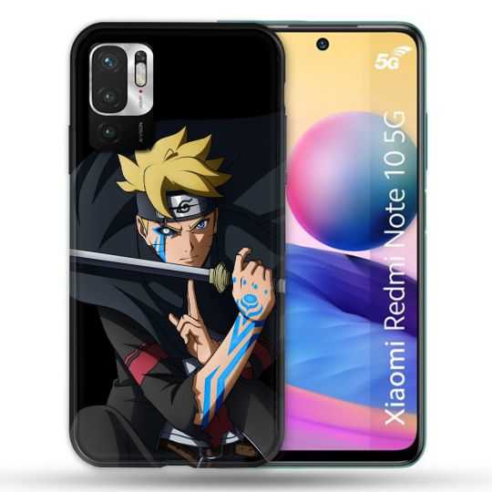 Coque Pour Xiaomi Redmi Note 10 5G Manga Boruto Tatouage