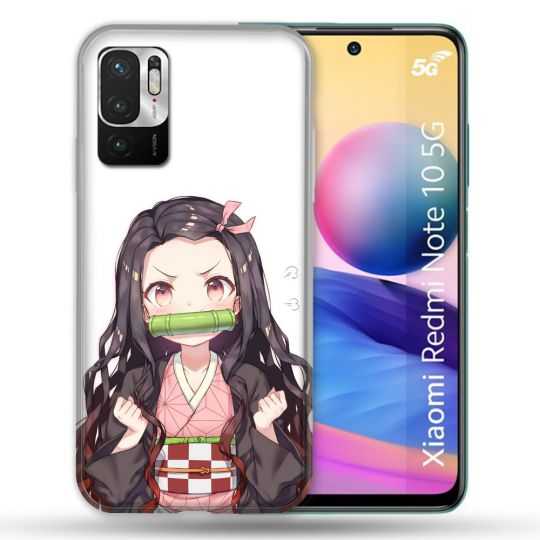 Coque Pour Xiaomi Redmi Note 10 5G Manga Demon Slayer Nezuko
