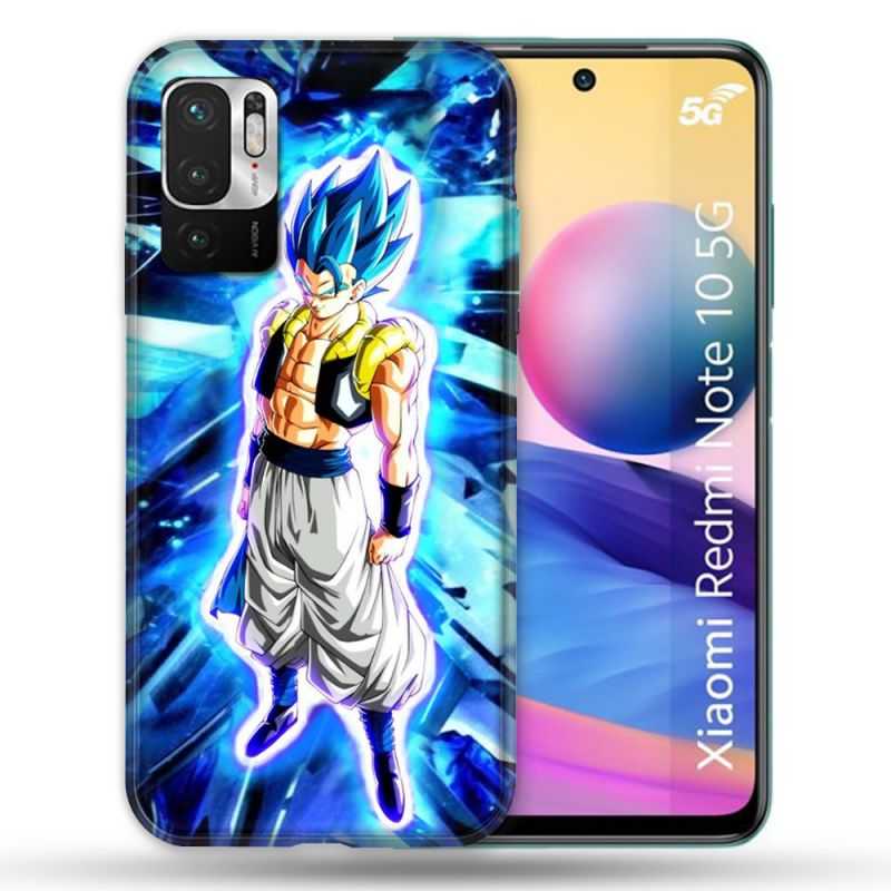 Coque Pour Xiaomi Redmi Note 10 5G Manga Dragon Ball Gogeta Lumiere