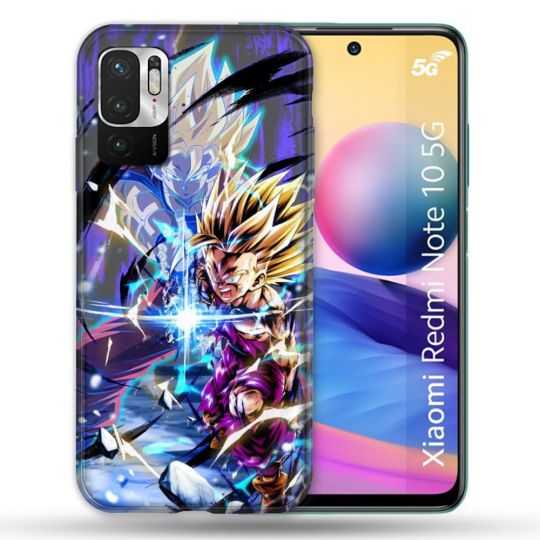 Coque Pour Xiaomi Redmi Note 10 5G Manga Dragon Ball Sangohan Duo