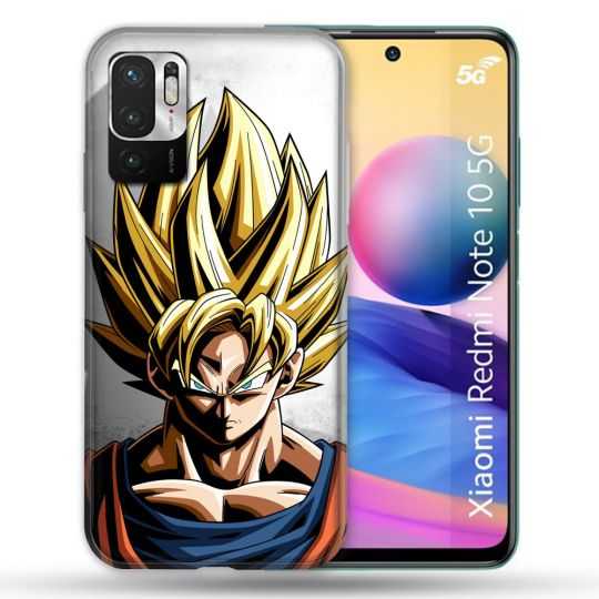 Coque Pour Xiaomi Redmi Note 10 5G Manga Dragon Ball Sangoku Portrait