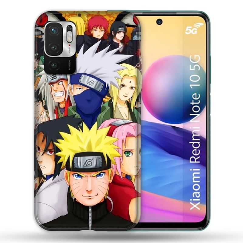 Coque Pour Xiaomi Redmi Note 10 5G Manga Naruto Team