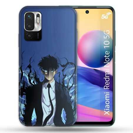 Coque Pour Xiaomi Redmi Note 10 5G Manga Solo Leveling Sung Bleu
