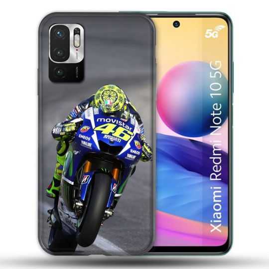 Coque Pour Xiaomi Redmi Note 10 5G Moto Course GP Wheeling 46