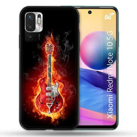 Coque Pour Xiaomi Redmi Note 10 5G Musique Guitare Electrique
