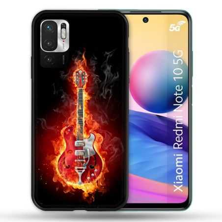 Coque Pour Xiaomi Redmi Note 10 5G Musique Guitare Electrique