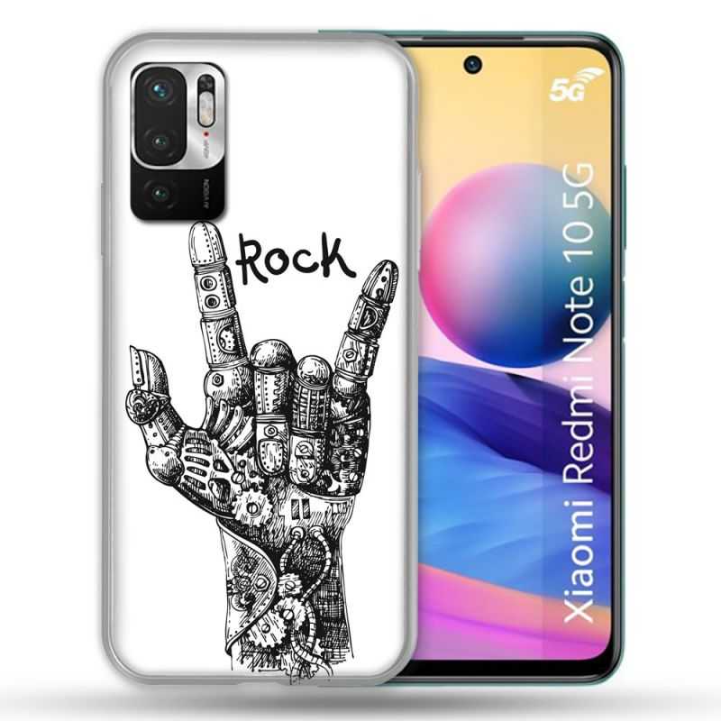 Coque Pour Xiaomi Redmi Note 10 5G Musique Rock Main