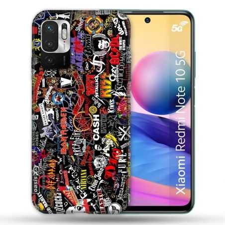 Coque Pour Xiaomi Redmi Note 10 5G Musique Rock Groupe