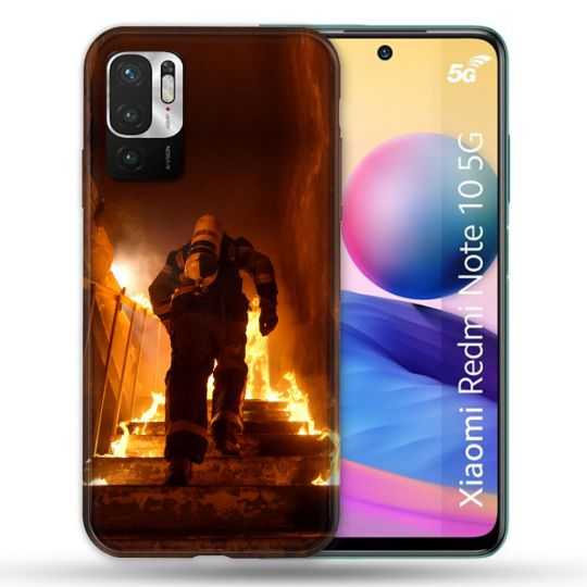 Coque Pour Xiaomi Redmi Note 10 5G Pompier Escalier