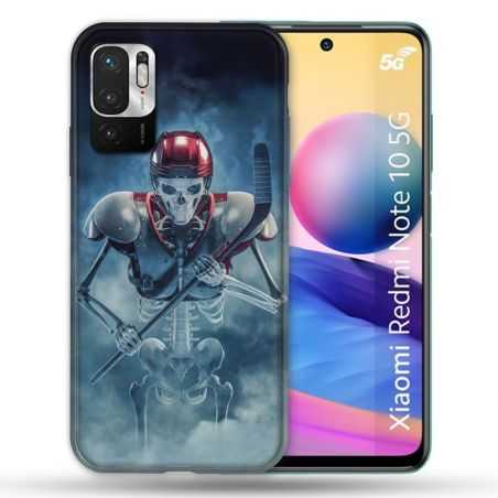 Coque Pour Xiaomi Redmi Note 10 5G Sport Hockey Squelette