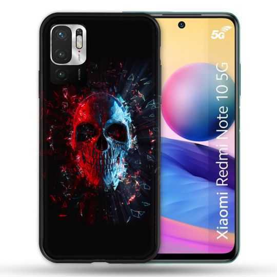 Coque Pour Xiaomi Redmi Note 10 5G Tete de Mort Deflagration
