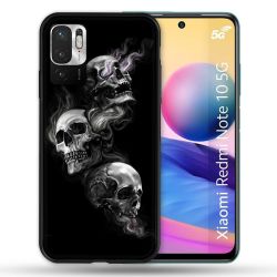 Coque Pour Xiaomi Redmi Note 10 5G Tete de Mort Triple
