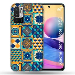 Coque Pour Xiaomi Redmi Note 10 5G Texture Carreau Ciment Orange