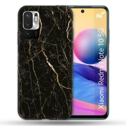 Coque Pour Xiaomi Redmi Note 10 5G Texture Marbre Noir