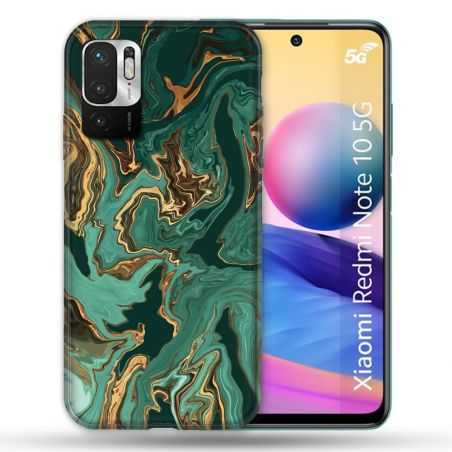 Coque Pour Xiaomi Redmi Note 10 5G Texture Marbre Vert