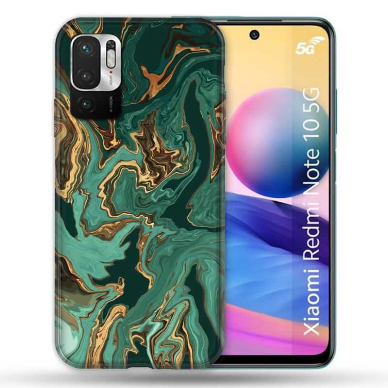 Coque Pour Xiaomi Redmi Note 10 5G Texture Marbre Vert