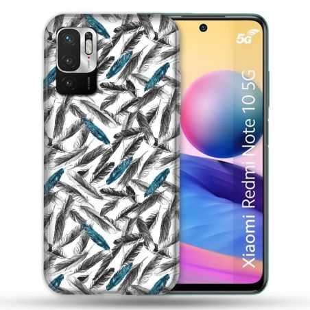 Coque Pour Xiaomi Redmi Note 10 5G Texture Plume Canard