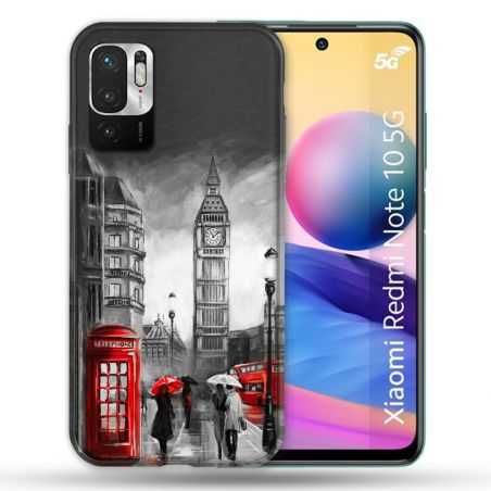 Coque Pour Xiaomi Redmi Note 10 5G Voyage Angleterre Londres Vintage
