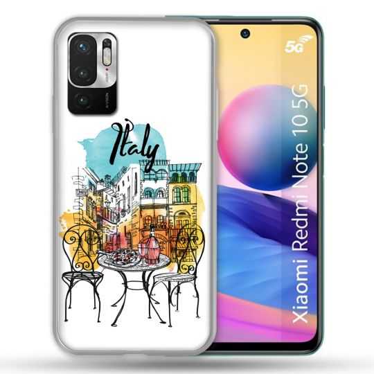 Coque Pour Xiaomi Redmi Note 10 5G Voyage Italie Vintage