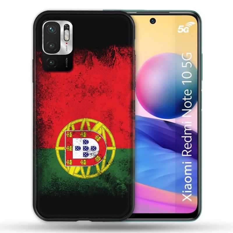 Coque Pour Xiaomi Redmi Note 10 5G Voyage Portugal Drapeau