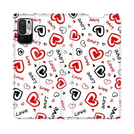 Housse Cuir Portefeuille Pour Redmi Note 10 5G Amour Love